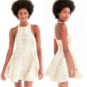 Silence + Noise Roxy Snakeskin Mini Suba Dress SzM